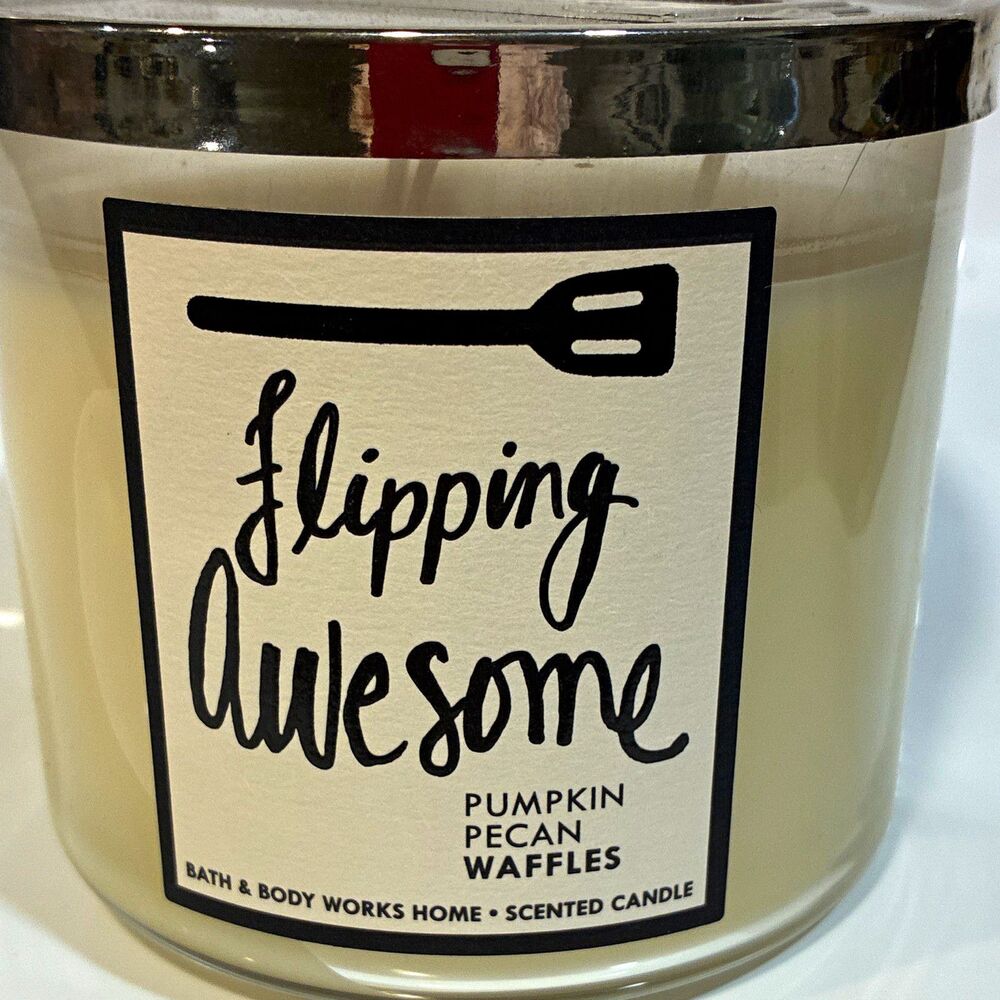 Bath & Body Works Pumpkin Pecan Waffles 3-Wick Jar Candle Large 14.5oz